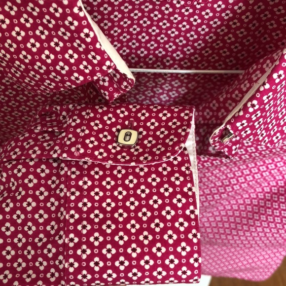 Foxcroft Pink and White Floral Button Down Blouse - Picture 4 of 6